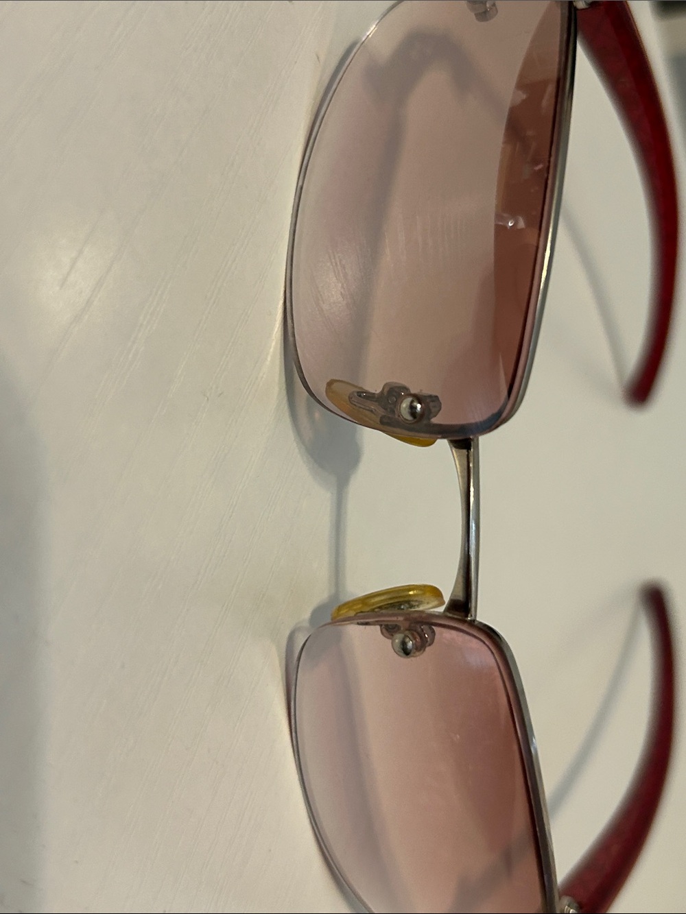 Gradient DG Pink Rimless Sunglasses - Picture 4 of 4